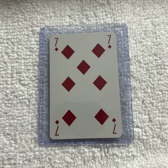 Louis Vuitton blue playing card 7 of diamonds with COA - Picture 2 of 4